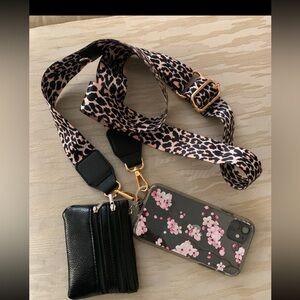 Brand New Cross Body Cell Phone Holder and Wallet